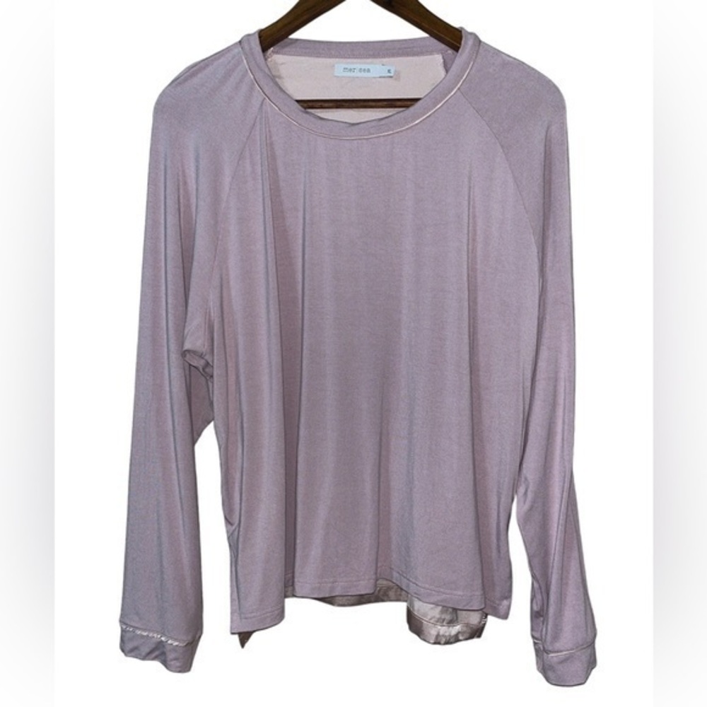 MerSea satin back long sleeve top